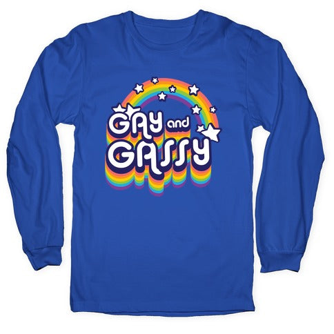 Gay and Gassy Rainbow Longsleeve Tee