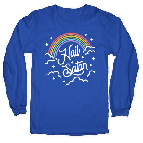 Hail Satan Rainbow Longsleeve Tee