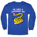 He Was A Ssssk8er Boi Skater Snake Longsleeve Tee