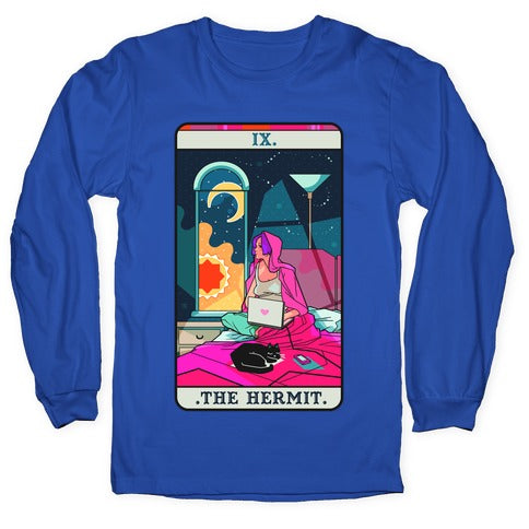Hermit Tarot Card Longsleeve Tee