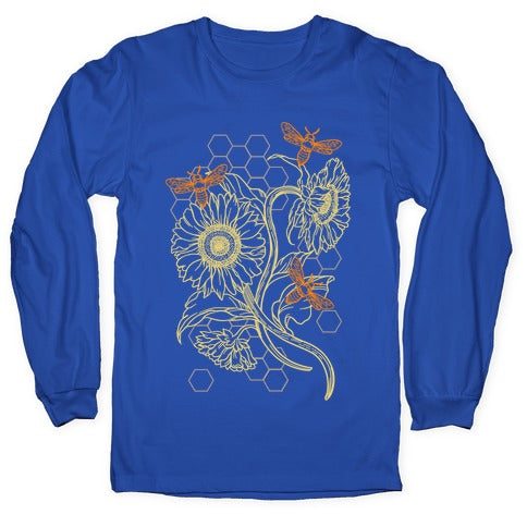 Honeybees & Sunflowers Longsleeve Tee