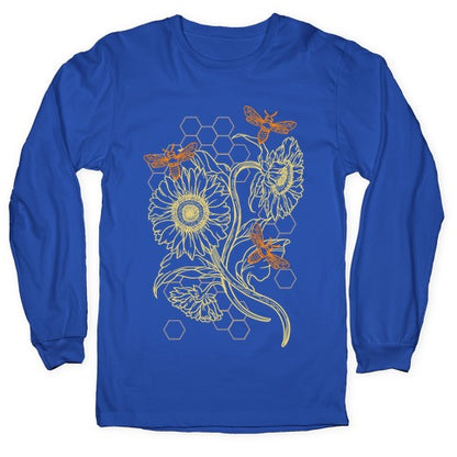 Honeybees & Sunflowers Longsleeve Tee