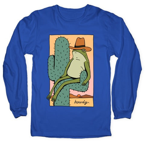 Howdy Frog Cowboy Longsleeve Tee