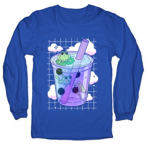 Kawaii Boba Frogs Longsleeve Tee