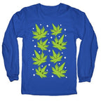 Kawaii Weed Leaves Longsleeve Tee