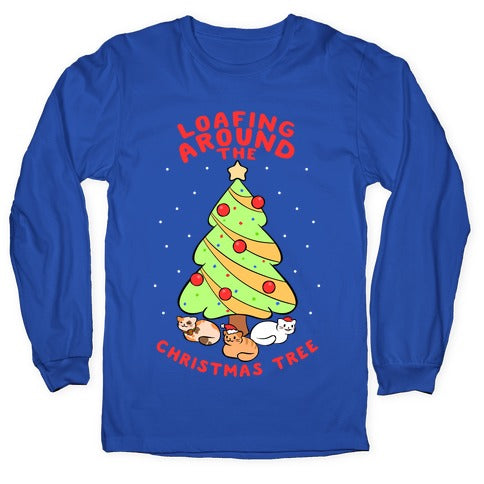 Loafing Around The Christmas Tree Longsleeve Tee