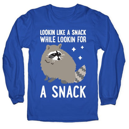 Lookin For A Snack Raccoon Longsleeve Tee