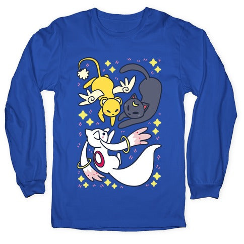 Magical Mascots - Luna, Kero and Kyubey Longsleeve Tee