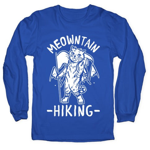 Meowntain Hiking Cat Longsleeve Tee