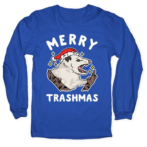 Merry Trashmas Opossum Longsleeve Tee