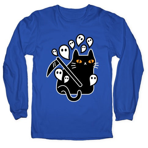 Nine Lives Reaper Cat Longsleeve Tee