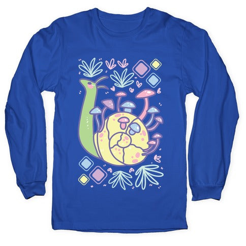Pastel Mushroom Snail Longsleeve Tee