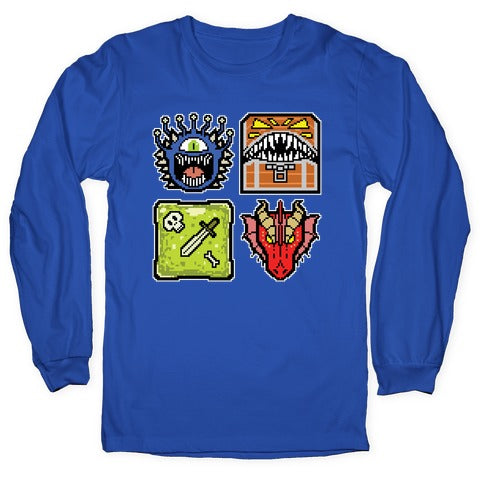 Pixel DnD Monsters Longsleeve Tee