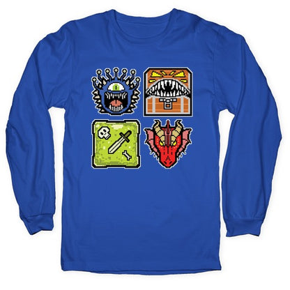 Pixel DnD Monsters Longsleeve Tee