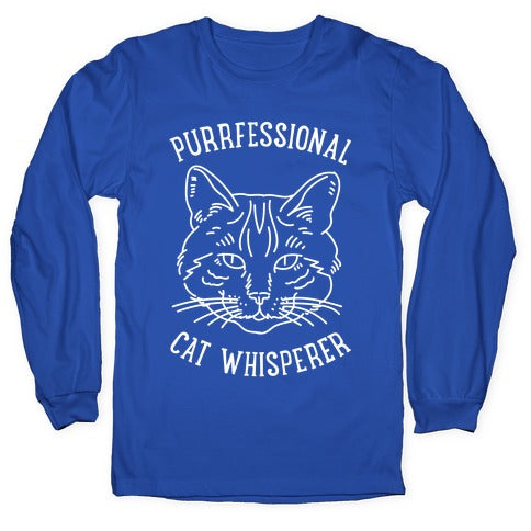 Purrfessional Cat Whisperer Longsleeve Tee