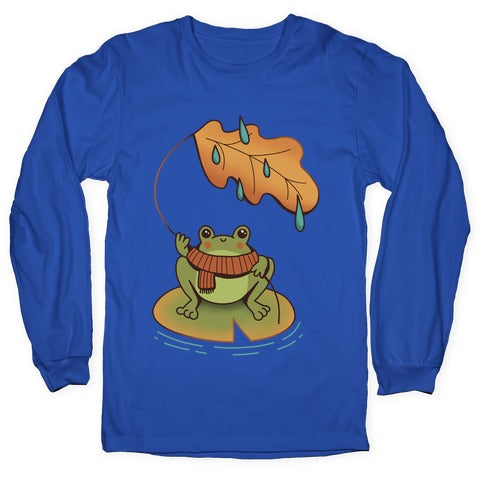 Rainy Fall Frog Longsleeve Tee