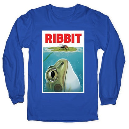 Ribbit Jaws Parody Longsleeve Tee