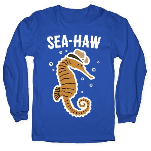 Sea Haw Seahorse Cowboy Longsleeve Tee