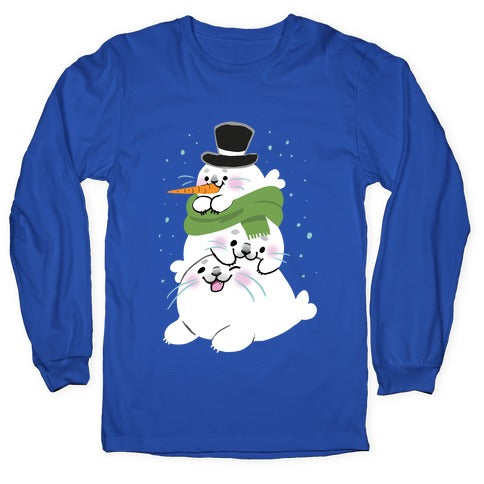 Seal Stack Snowman Longsleeve Tee