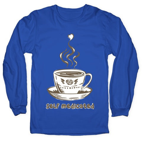 Self Medicated Coffee Longsleeve Tee