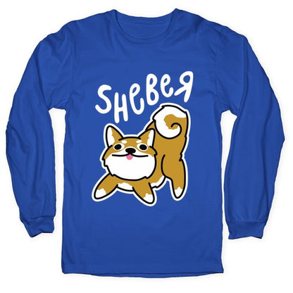 Sheber Derpy Shiba Longsleeve Tee