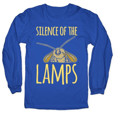 Silence of The Lamps Moth Parody White Print Longsleeve Tee
