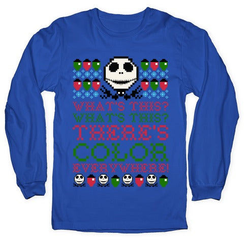 Skellington Ugly Sweater Longsleeve Tee