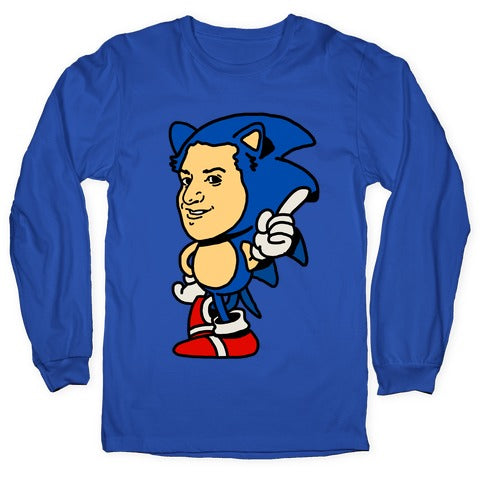 Sonic Ben Schwartz Parody Longsleeve Tee