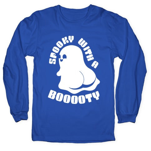 Spooky With A Booooty Ghost Longsleeve Tee
