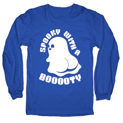 Spooky With A Booooty Ghost Longsleeve Tee