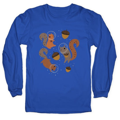Squirrels In Space Longsleeve Tee