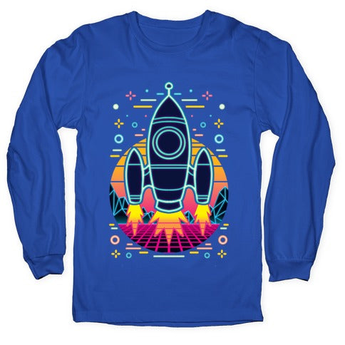 Synthwave Space Exploration Longsleeve Tee