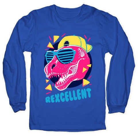 T-Rexcellent 90's Dinosaur Tyrannosaurus Longsleeve Tee