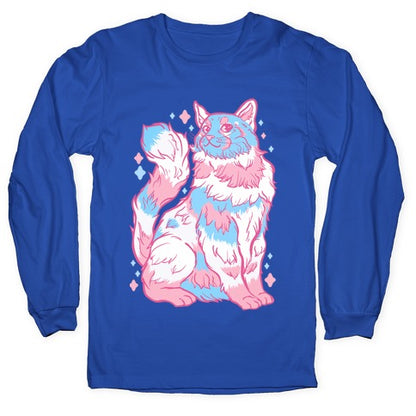 Transgender Pride Cat Longsleeve Tee