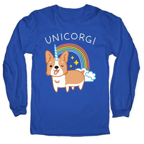 Unicorgi Corgi Unicorn Longsleeve Tee