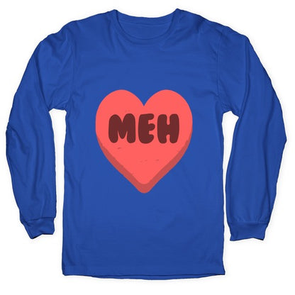 Valentine's Day Heart Meh Longsleeve Tee