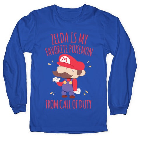 Zelda Is My Favorite Pokemon Longsleeve Tee