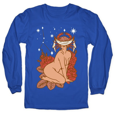 Zodiac Pinup Cancer Longsleeve Tee