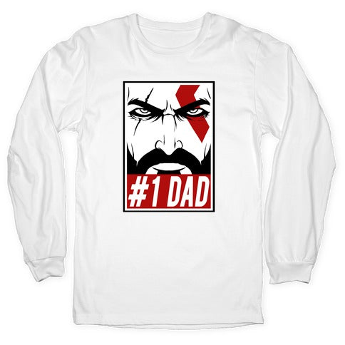 #1 Dad: Kratos Longsleeve Tee