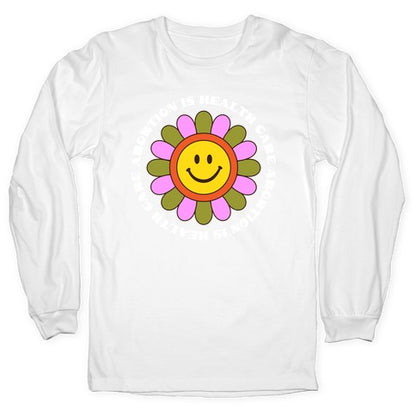 Abortion is Health Care Retro Longsleeve Tee