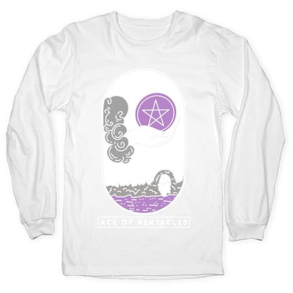 Ace of Pentacles Asexual Pride Longsleeve Tee