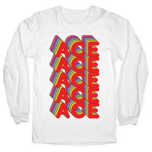 ACE Retro Rainbow Longsleeve Tee