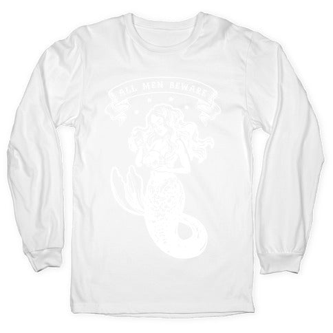 All Men Beware Vintage Mermaid Longsleeve Tee