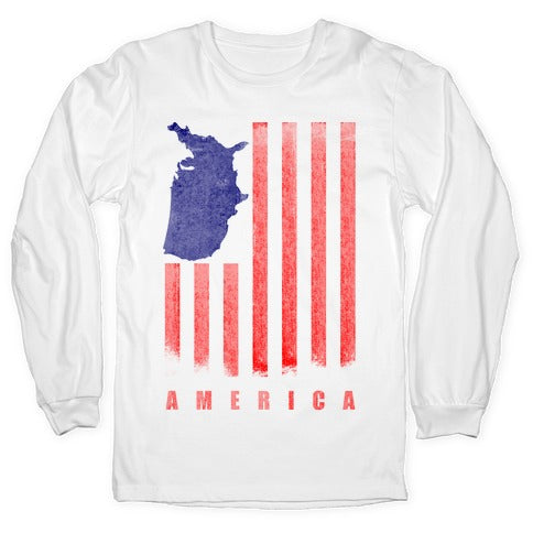 American Flag Longsleeve Tee