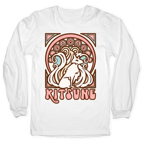 Art Nouveau Kitsune Longsleeve Tee