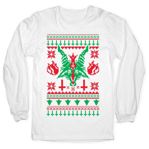 Baphomet ugly christmas sweater 2025