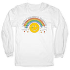 Barely Holding It Together Rainbow Smiley Longsleeve Tee