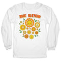 Be Kind Flower Power Smileys Longsleeve Tee