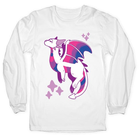 Bi Pride Dragon Longsleeve Tee