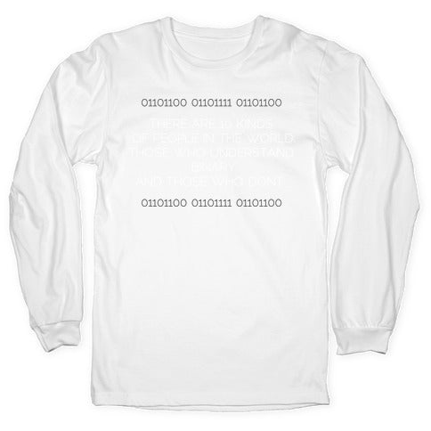 Binary (light) Longsleeve Tee